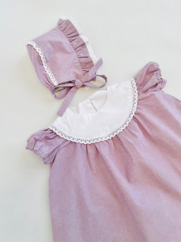 Czapeczka BABY Lace Plum