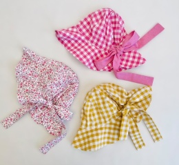 Kapelusz z kokardą Vichy Yellow