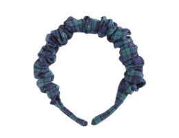 Opaska do włosów Sarah Tartan Dark Blue