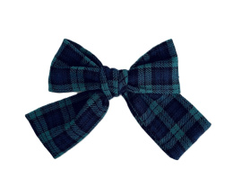 Spinka kokarda SARAH Tartan Dark Blue