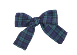 Spinka kokarda SARAH Tartan Dark Blue