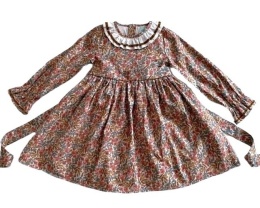 Sukienka EMMA Flowers Brown