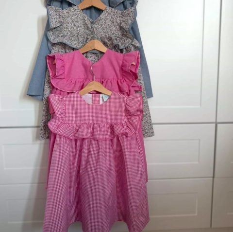 Sukienka MARTINA Pink Vichy