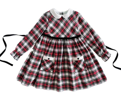 Sukienka SAMANTA Tartan White