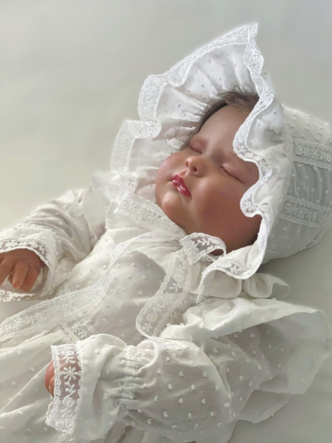 Bonetka do Chrztu Świętego Plumeti White Vintige Bonetka do Chrztu Świętego Plumeti White Vintige