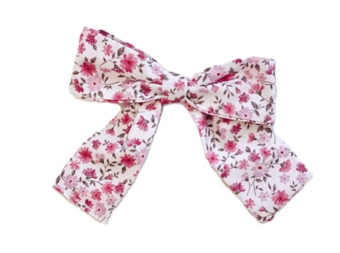 Spinka Kokardka Olivia Flowers Pink FP