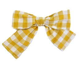 Spinka Kokardka Vichy Yellow